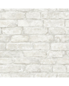 Inhome White Denver Brick Peel & Stick Wallpaper In White