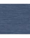 Inhome Avery Weave Navy Peel & Stick Wallpaper In Blue