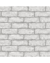 Inhome Cambridge Brick Grey Peel & Stick Wallpaper In Grey