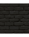 Nuwallpaper Black Amsterdam Brick Peel & Stick Wallpaper In Black