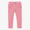 MAYORAL GIRLS PINK COTTON JERSEY TROUSERS