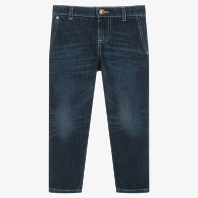 Versace Kids' Boys Blue Denim Jeans