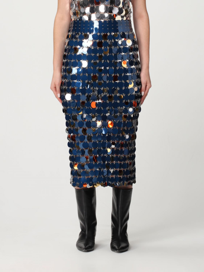 Paco Rabanne Skirt  Woman Colour Navy