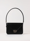 Valentino Garavani Letter Bag In Leather In Black