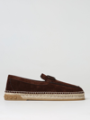 Valentino Leisure Flows Vlogo Suede Espadrilles In Brown