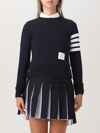 THOM BROWNE 卫衣 THOM BROWNE 女士 颜色 蓝色,E49624009