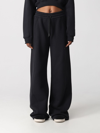 OFF-WHITE PANTS OFF-WHITE WOMAN COLOR BLACK,393226002