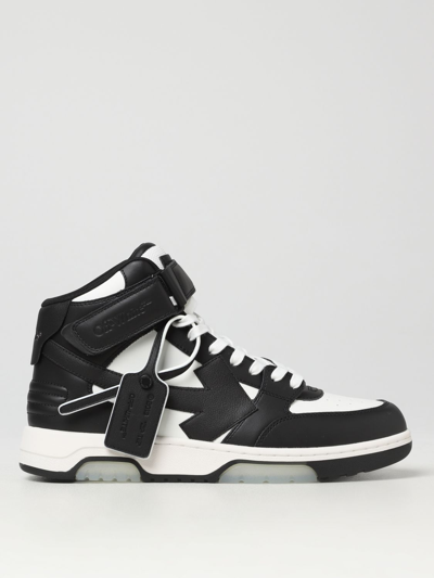 OFF-WHITE OUT OF OFFICE LEATHER SNEAKERS WITH ARROW LOGO,E52627001