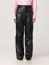 MSGM PANTS IN SYNTHETIC LEATHER,394918002
