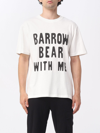 Barrow Graphic-print Cotton T-shirt In Bianco