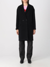 Isabel Marant Coat In Wool And Cashmere Blend In Black