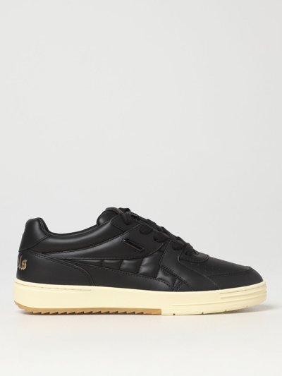 Palm Angels Sneakers In Smooth Leather In Black