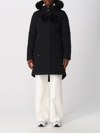 Moose Knuckles 'stirling' Down Parka With Genuine Fox Fur Trim In Black