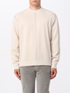 Emporio Armani Sweater In Wool Blend In Beige