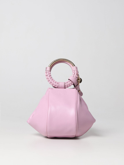 See By Chloé Hana Bag In Nappa With Covered Handles In Pink