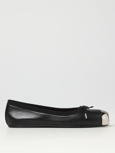 ALEXANDER MCQUEEN ALEXANDER MCQUEEN PUNK BALLERINAS IN NAPPA WITH LOGO DETAIL,E59162002