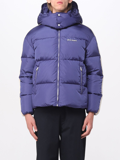 Palm Angels Jacket  Men Color Blue In Blue