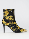 VERSACE JEANS COUTURE ANKLE BOOTS IN PRINTED FABRIC,E60007002