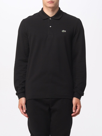 LACOSTE POLO SHIRT LACOSTE MEN COLOR BLACK,E60072002