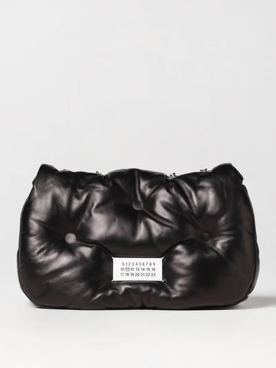 Maison Margiela Glam Slam Flap Mini Shoulder Bag In Black