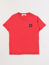 Stone Island T-shirt  Junior Kids In Red