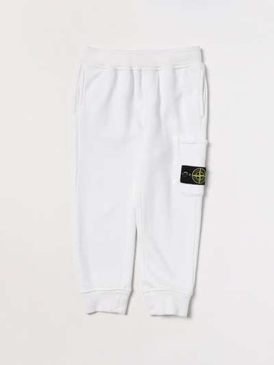 Stone Island Trousers  Junior Kids In White