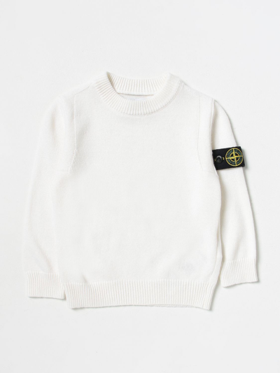 Stone Island Jumper  Junior Kids In Yellow Cream