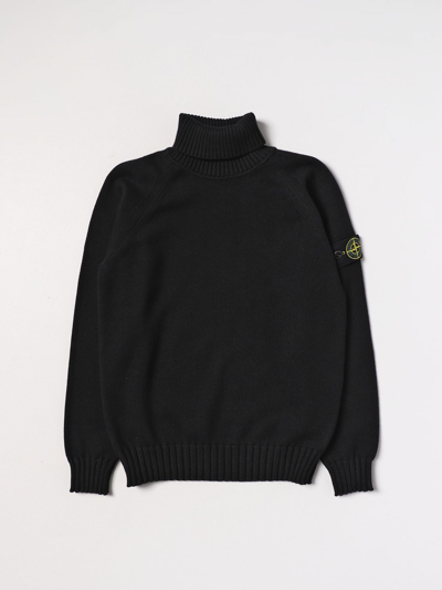 Stone Island Junior Jumper  Kids In Black