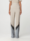 Etro Graphic-print Straight-leg Trousers In Yellow Cream