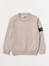 Stone Island Junior Jumper  Kids In Dove Grey