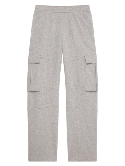 Givenchy Men's Cargo Pants In Jersey In Heather Grey
