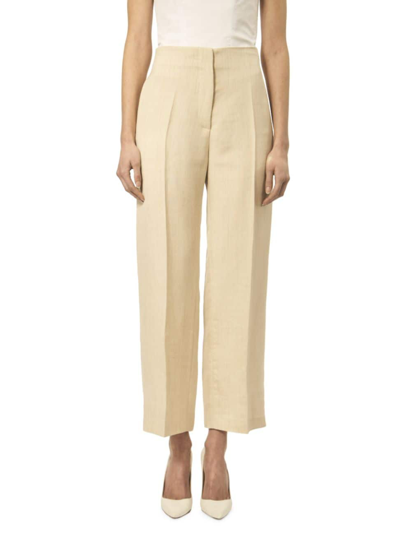 Interior The Moby Corduroy Wide-leg Trousers In Oat