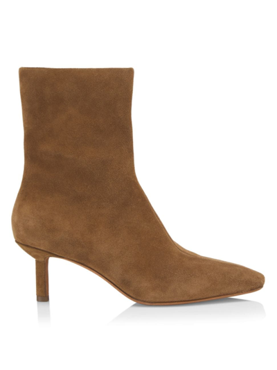 3.1 Phillip Lim Nell Suede Ankle Booties In Sandalwood