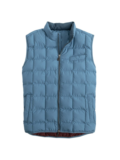 Johnnie-o Men's Enfield Quilted Vest In Slate