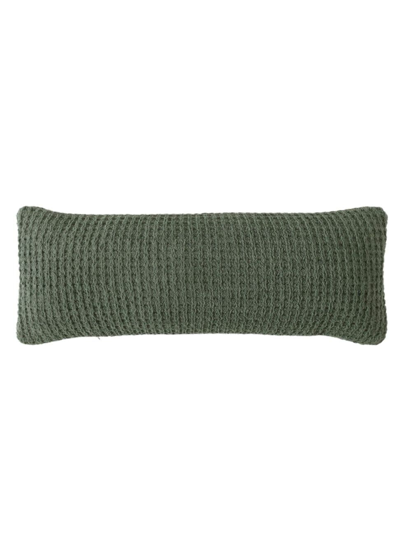 Sunday Citizen Snug Waffle Lumbar Pillow In Moss