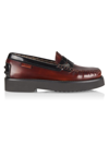 TOD'S WOMEN'S GOMMA 54K MOCASSINO LEATHER LOAFERS