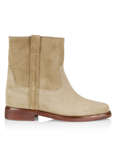 Isabel Marant Women's Susee Suede Booties In Taupe