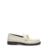 GUCCI CARA LOGO LEATHER LOAFERS