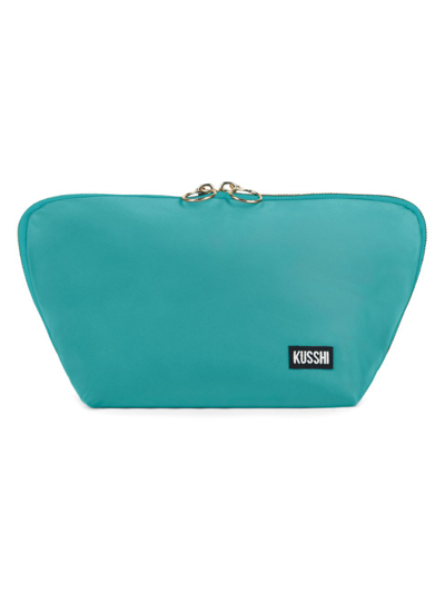 Kusshi Women's Signature Makeup Bag In Sea Green Orange