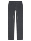 GIVENCHY MEN'S JEANS IN 4G DENIM WITH ZIPPERS