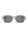 Celine Men's Bold 3 Dots 56mm Geometric Sunglasses In Beige Smoke