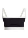 Splits59 Monah Rigor Sports Bra In Black/white