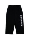 Mm6 Maison Margiela Logo Cotton Jersey Sweatpants In Black