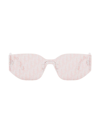 Dior Women's Club M6u Palladium Butterfly Sunglasses In Pink