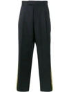 GUCCI DOUBLE STRIPE CROPPED TROUSERS,468352Z505F12141883
