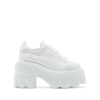 Casadei Maxxxi Leather Sneakers - Woman Xxl Sole White 39 In White