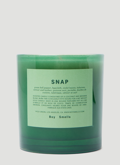 Boy Smells Snap Candle In Black