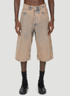 ACNE STUDIOS WASHED RELAXED BERMUDA SHORTS
