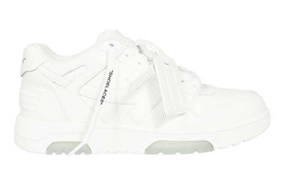 Pre-owned Off-white Out Of Office Calf Leather Triple White