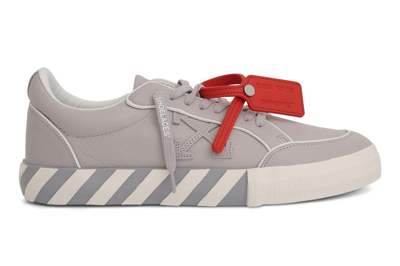 Pre-owned Off-white Vulc Leather Sneaker Grey